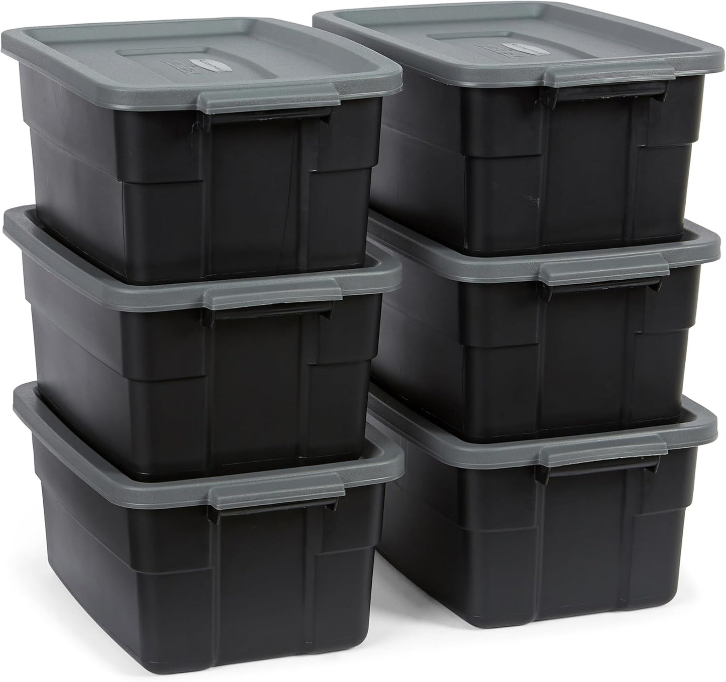 Rubbermaid 6-Pack Heavy Duty 3 GAL Totes for Efficient Storage