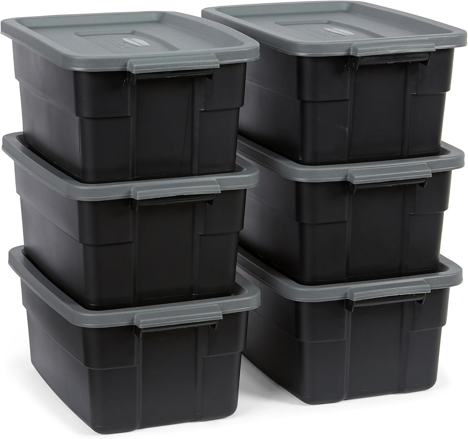 Rubbermaid 6-Pack Heavy Duty 3 GAL Totes for Efficient Storage