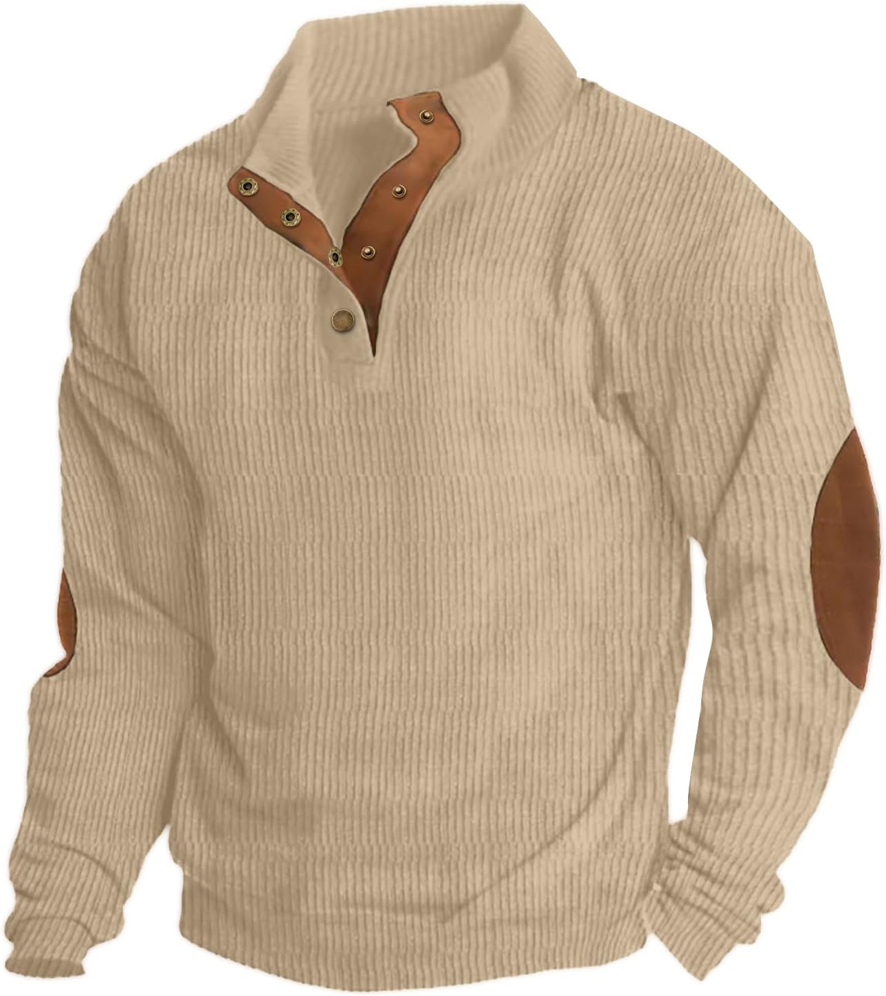 Corduroy Stand Collar Pullover: Fall Style Essential