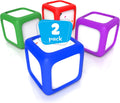 Dry Erase Dice Set 2x2 in - Multipurpose Classroom Writable Blocks