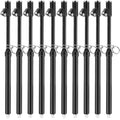 Tallew Dual Head Tire Pressure Gauge 10 Pack (Black) - Heavy Duty
