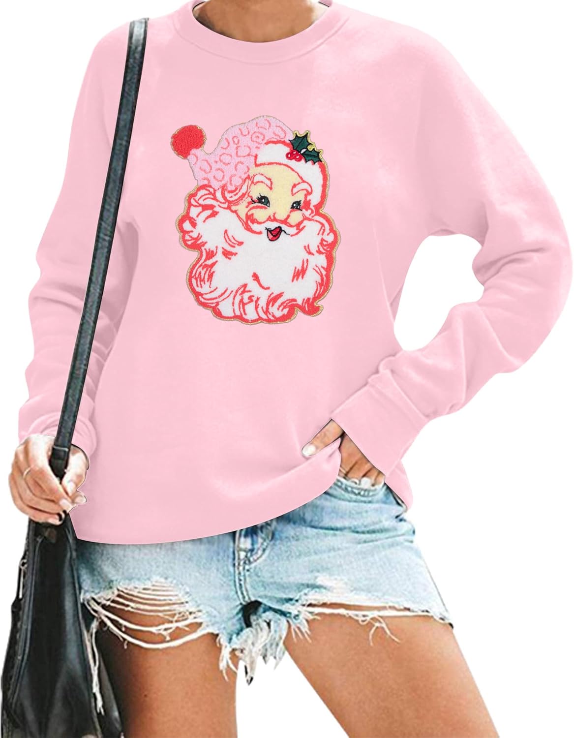 Santa Tell Me Xmas Sweatshirt: Festive Women's Top