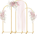 Metal Arch Stand Set for Weddings and Events - 3 Sizes Gold