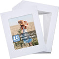 16x20 Picture Frame Mat 11x14 Opening 10-Pack - Clean White Core
