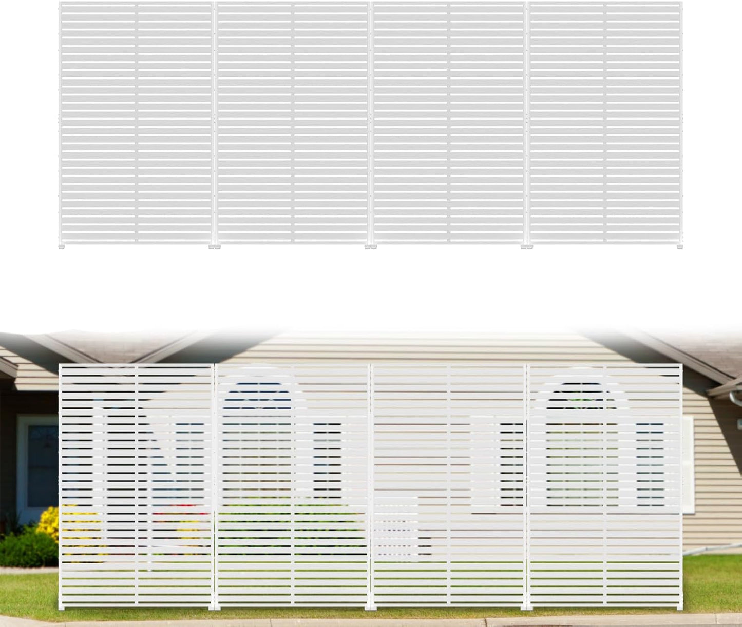 Privacy Fence Screen Outdoor 6 Panel HDPE Decorative Panels