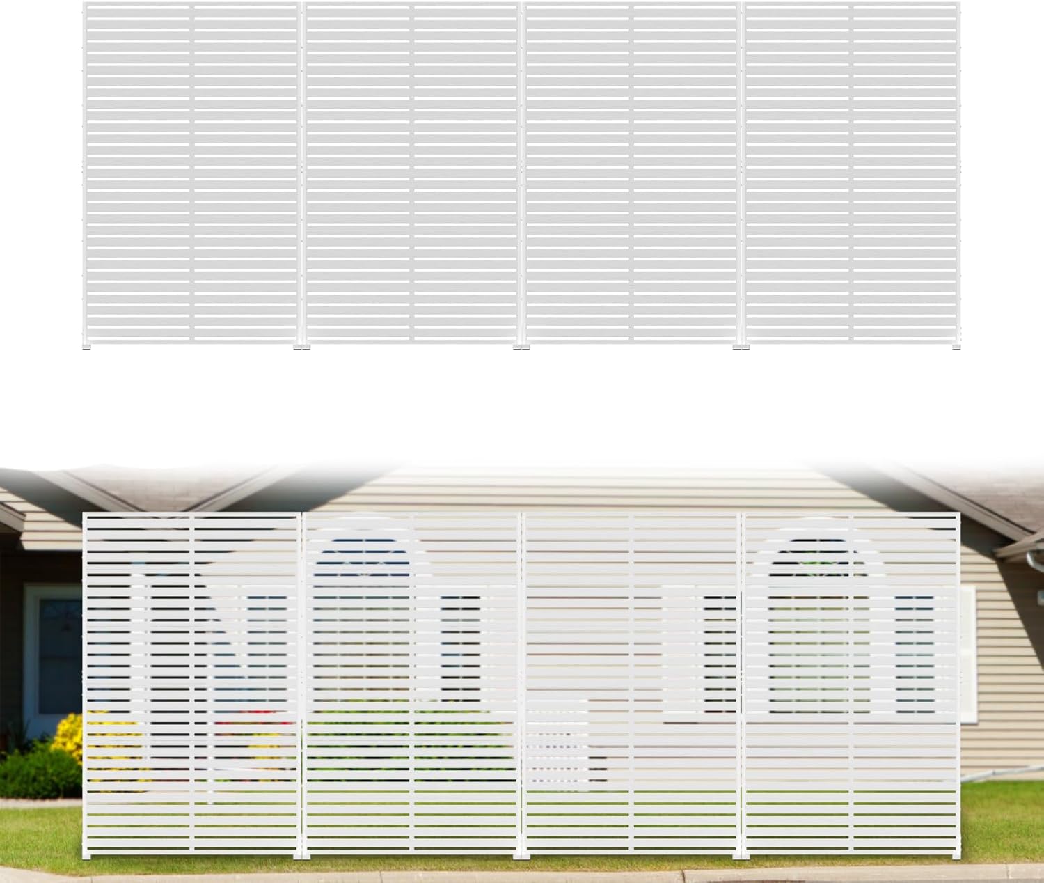 Privacy Fence Screen Outdoor 6 Panel HDPE Decorative Panels