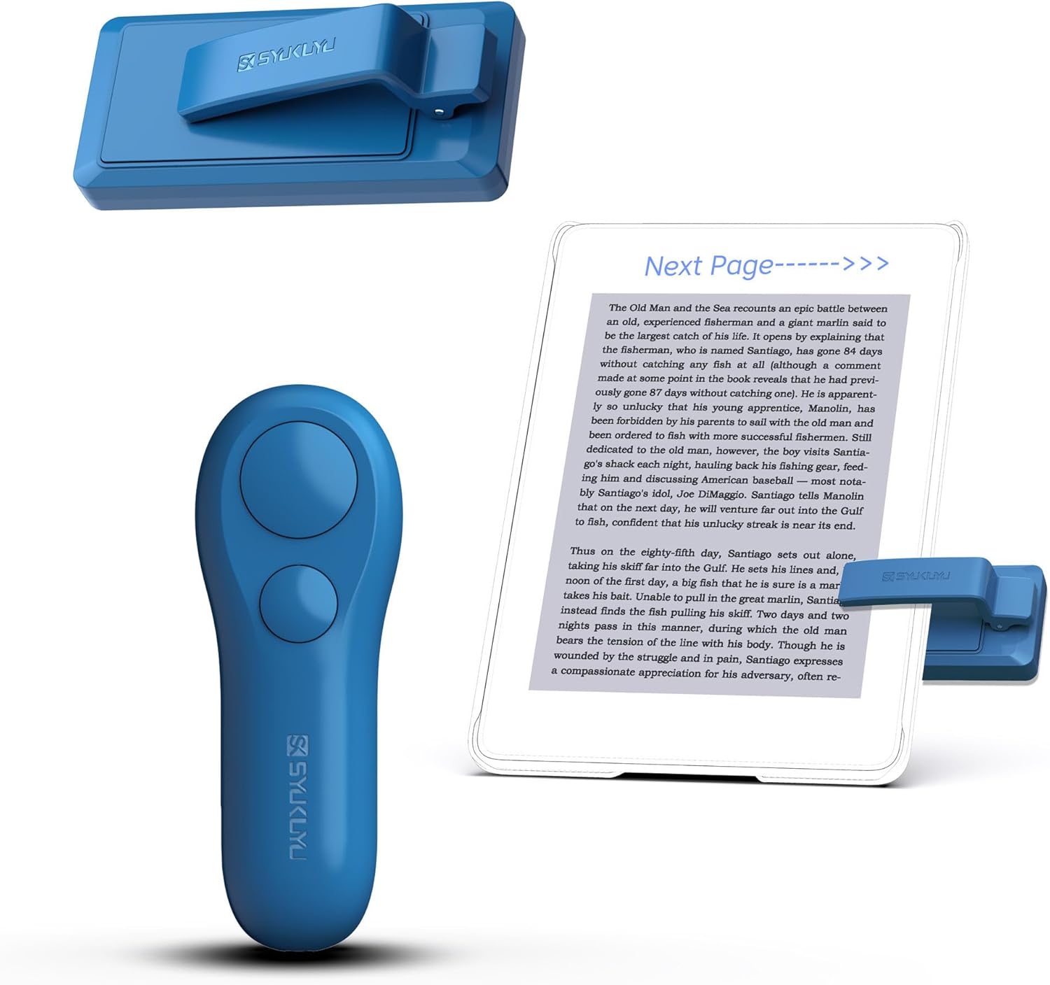 SK SYUKUYU RF Remote Control Page Turner for Kindle and Tablets