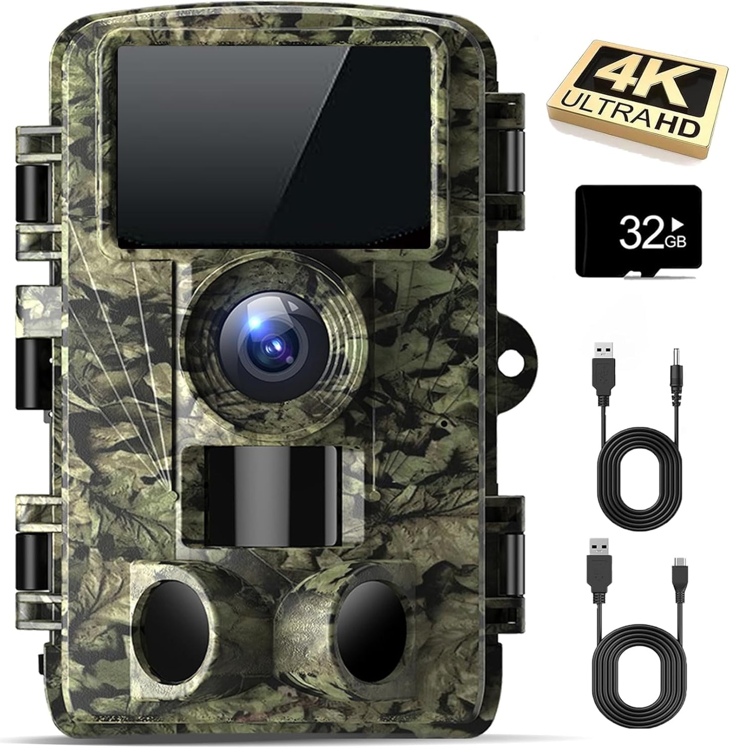 Ultimate Wildlife Surveillance Camera - 4K 48MP Night Vision