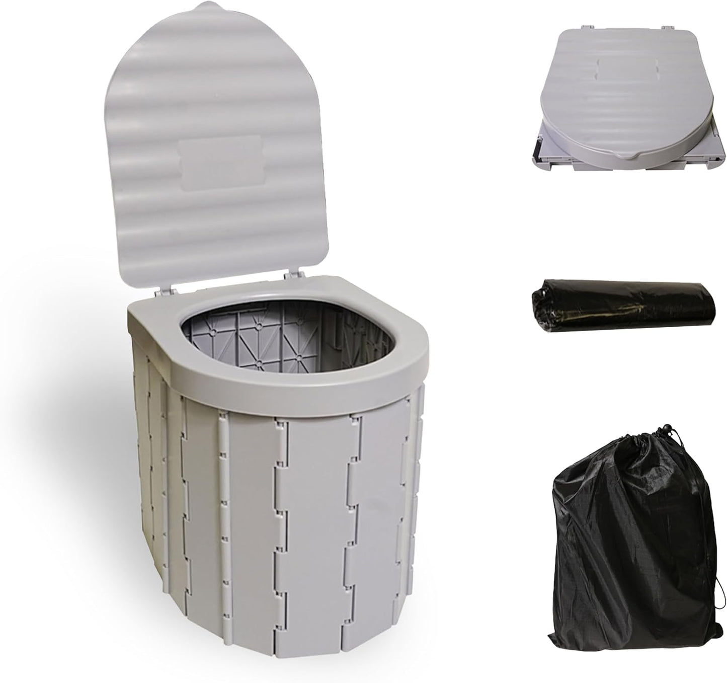 Folding Camping Toilet - XL Portable & Convenient