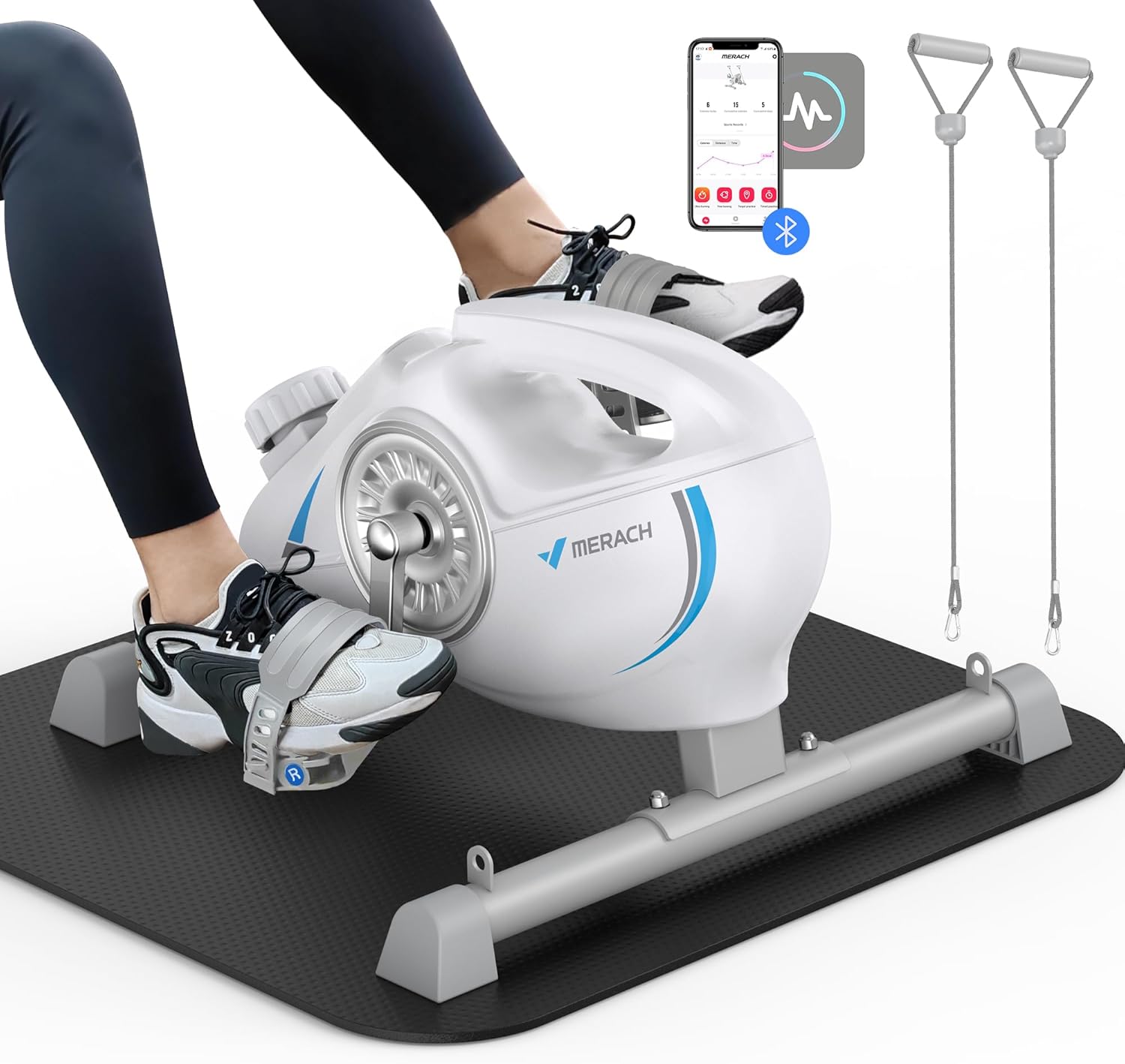 Under Desk Bike Pedal Exerciser for Arm and Leg Recovery