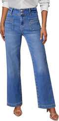 Women's Wide Leg Jeans High Waisted Tummy Control - Stretchy Fit