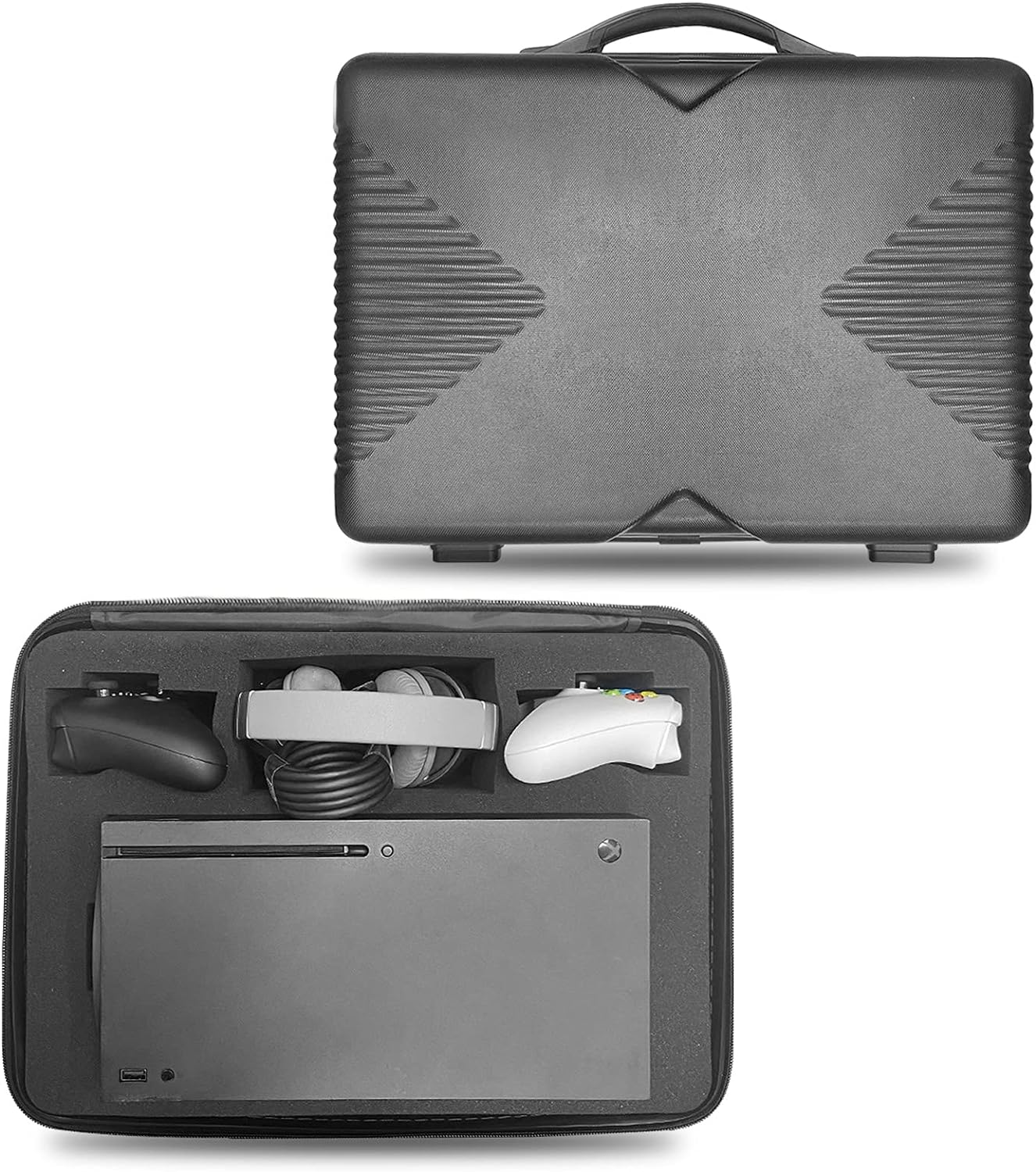 Xbox Series X Carrying Case with Hard Shell for Accessories