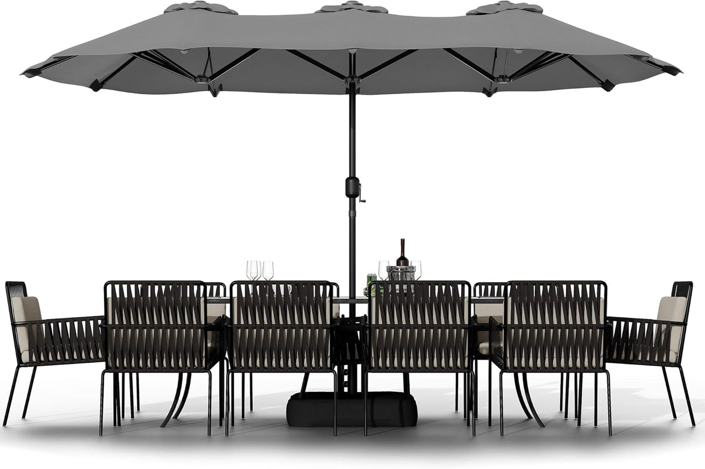 Shintenchi 16FT Large Patio Umbrella for Outdoor Spaces
