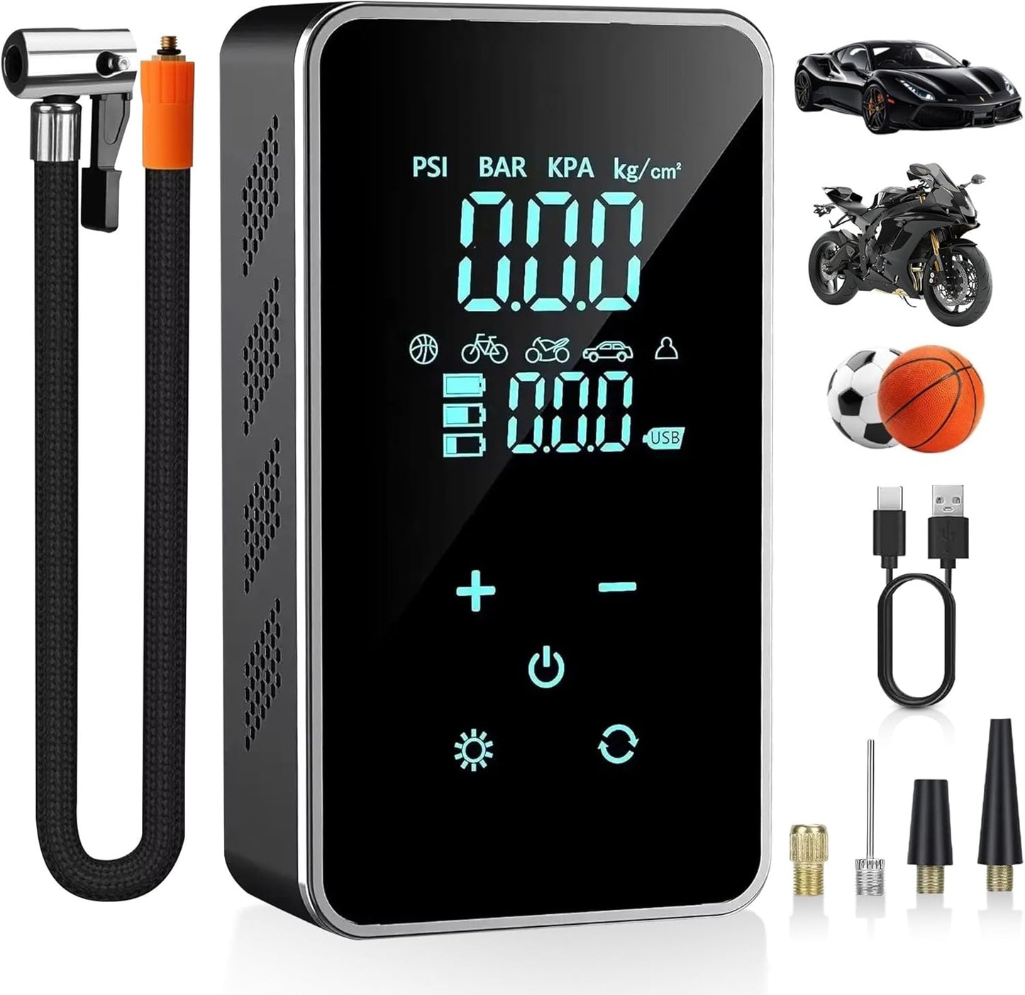Portable Electric Air Compressor - Inflate Anywhere!