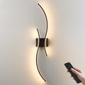 Battery Operated Wall Sconces 39.3 in Black - Remote Dim & Color