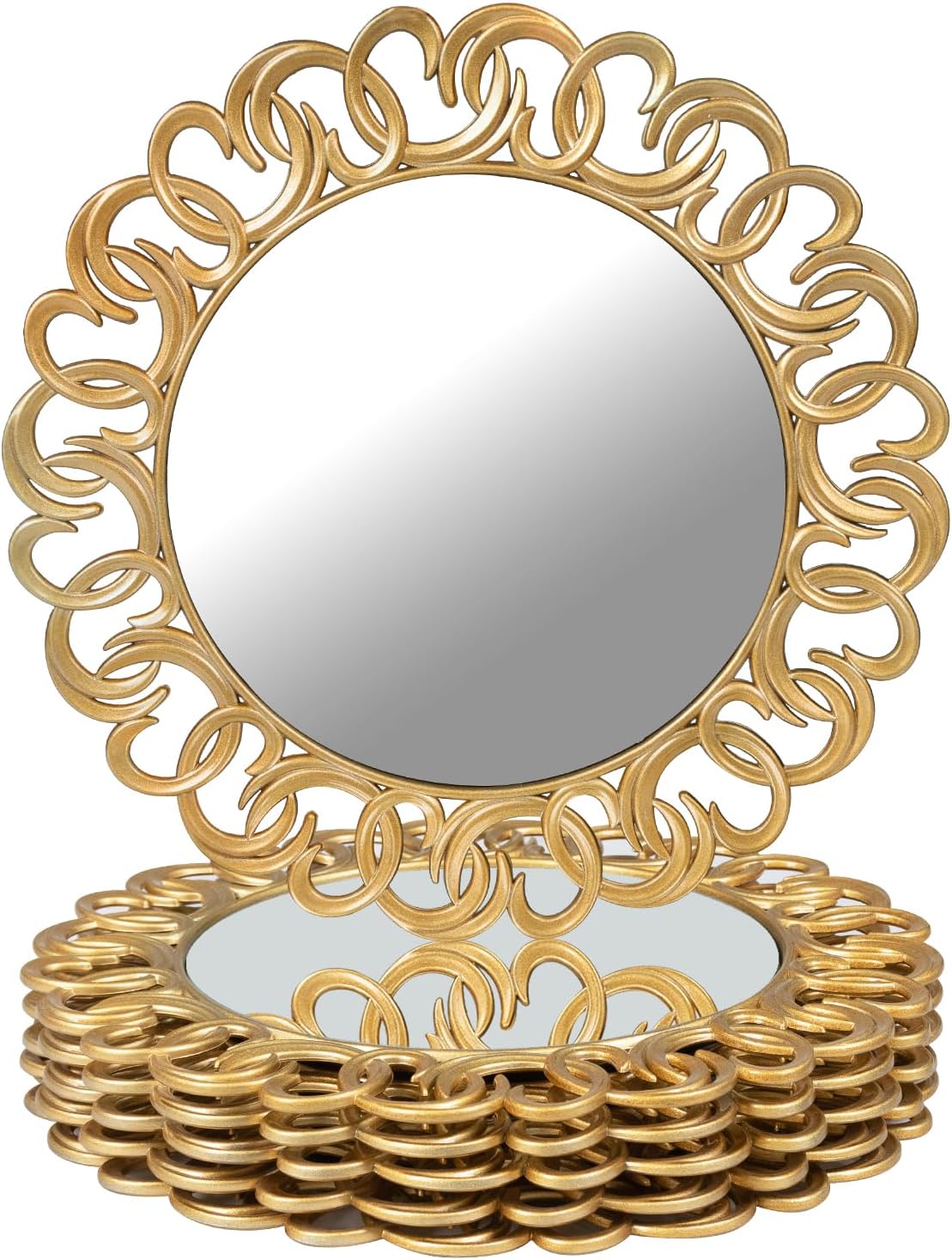 Elegant 13 Gold Charger Plates Set of 6 for Table Settings