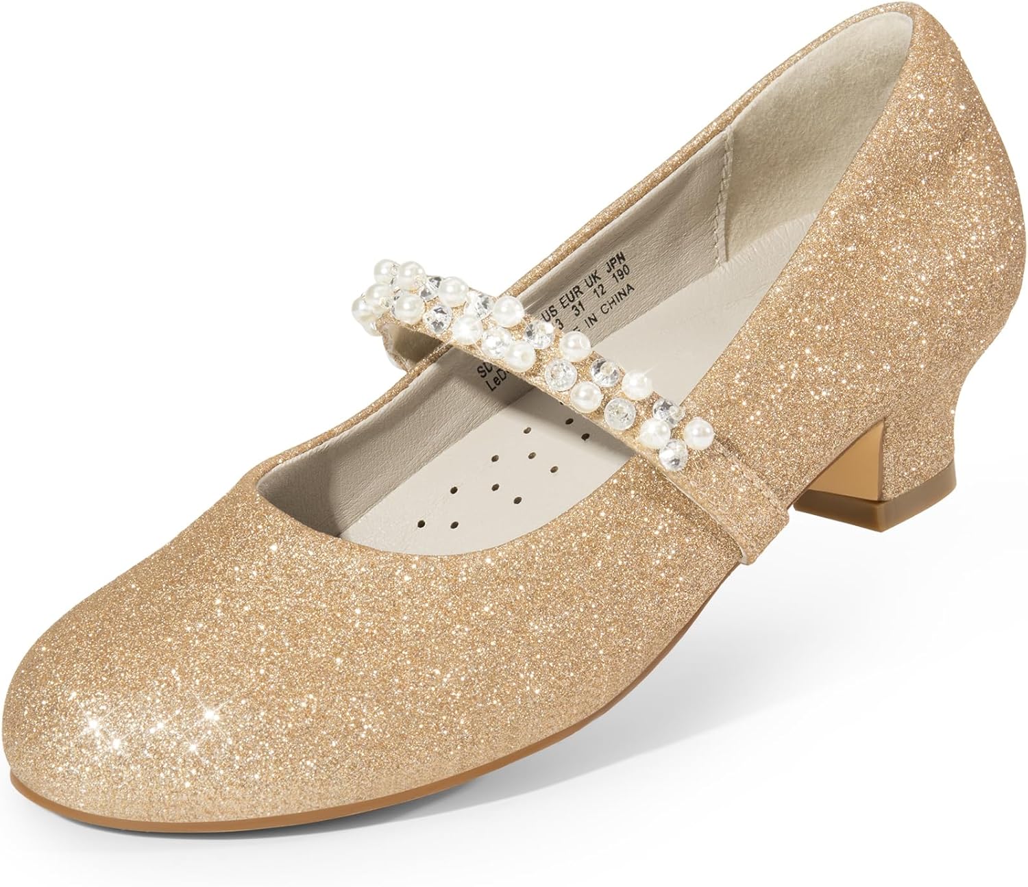 DREAM PAIRS Girls Dress Shoes with Low Heels for Special Events