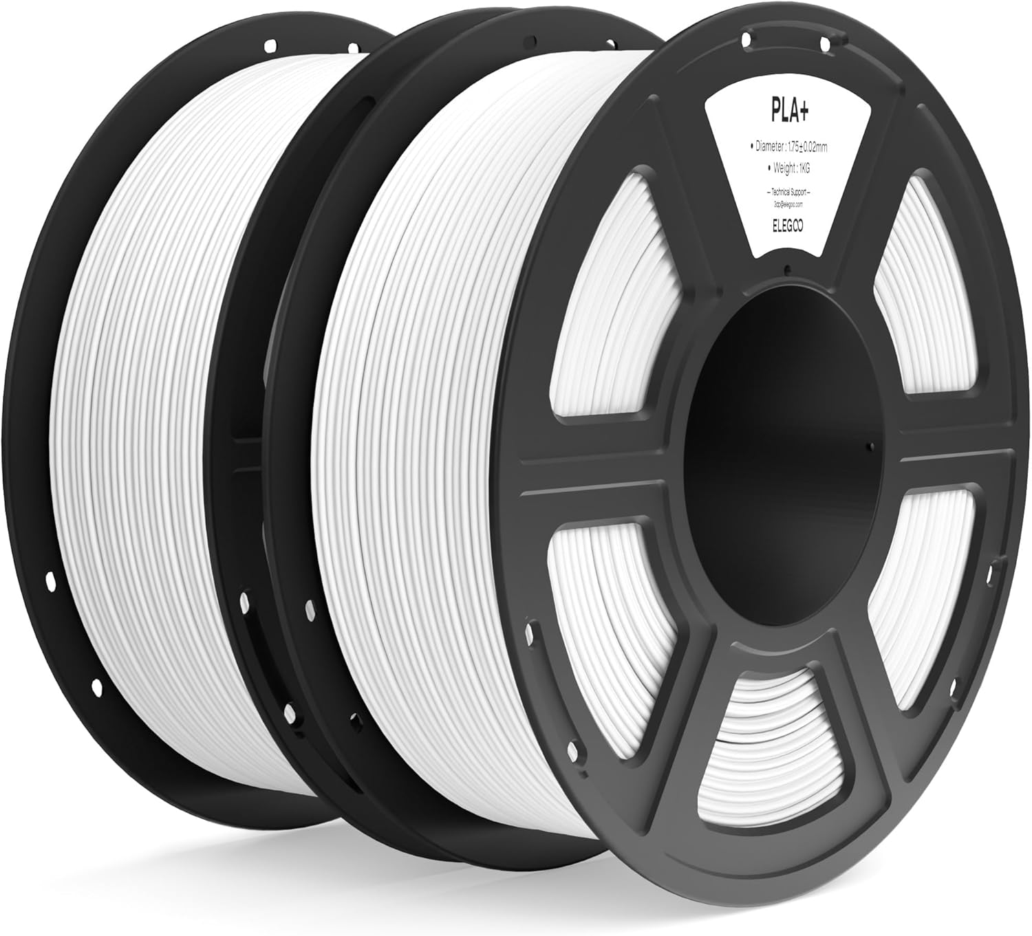 ELEGOO High Toughness White PLA+ 3D Filament