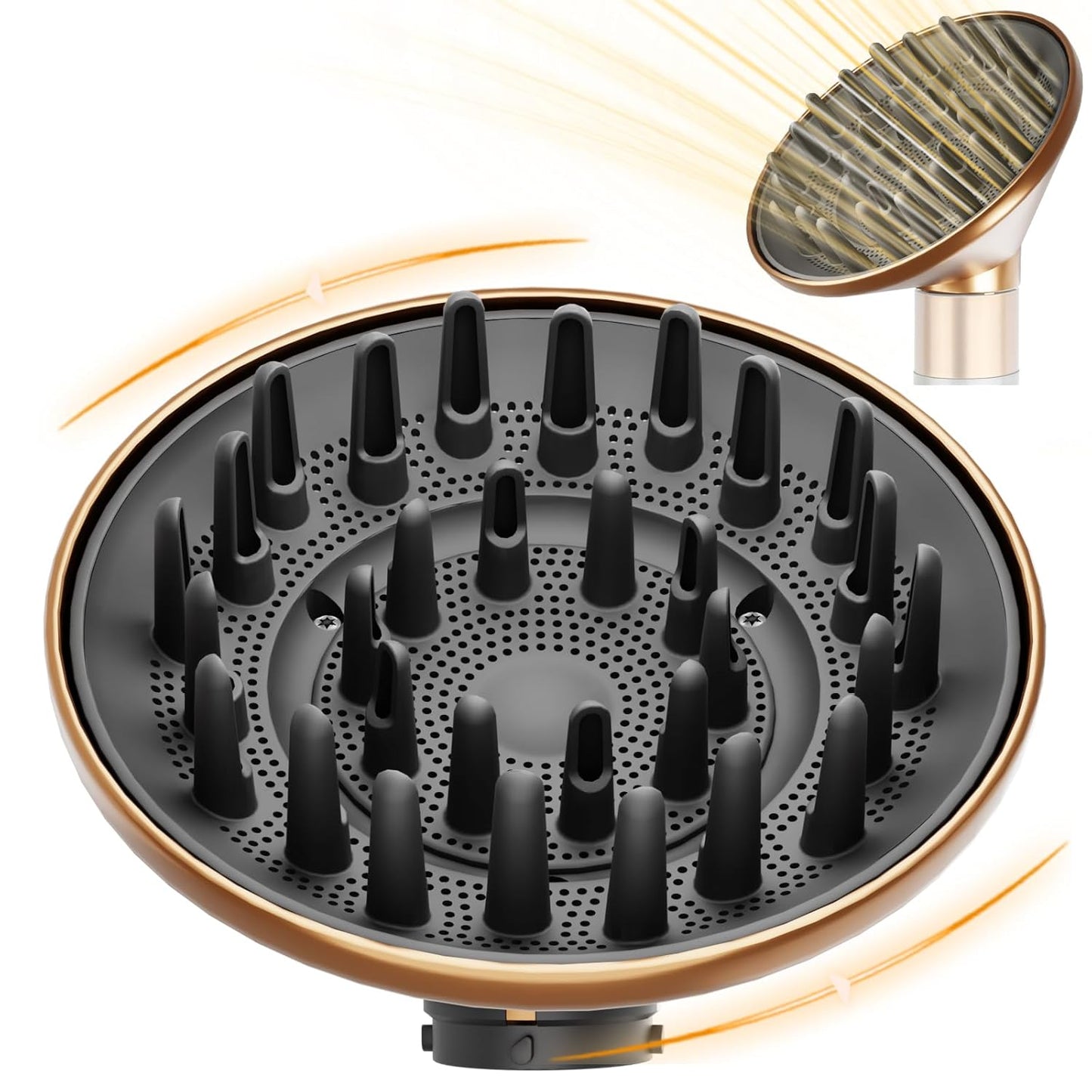 6-Inch Gold Hair Diffuser for Dyson Airwrap