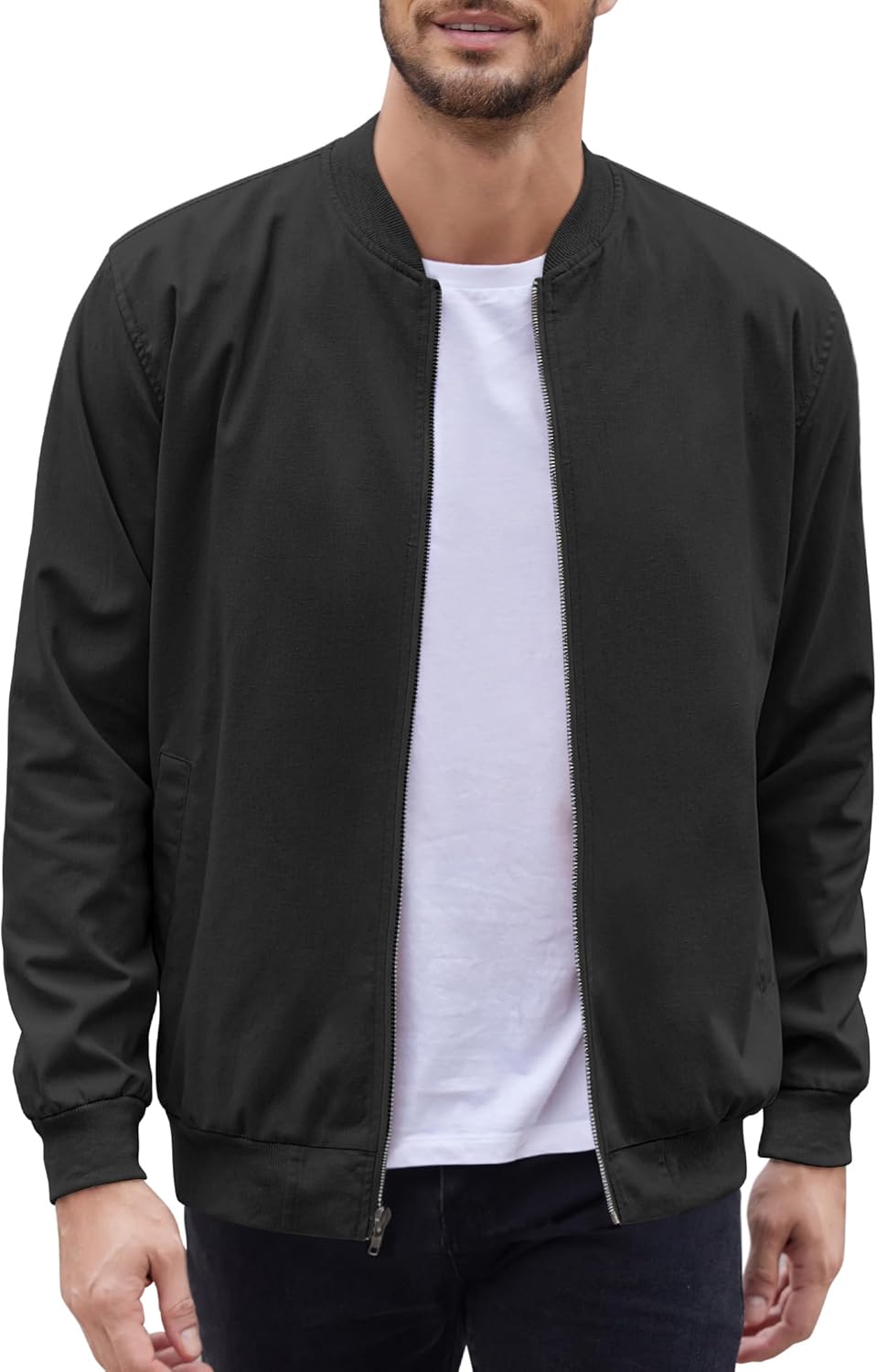 COOFANDY Men's Lightweight Bomber Jacket for Stylish Comfort