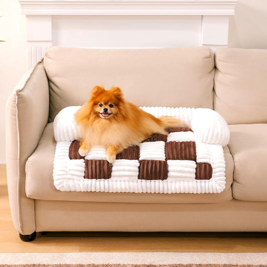 Funny Fuzzy Pet Couch Covers for Sofa - Cozy Dog Bed Protector