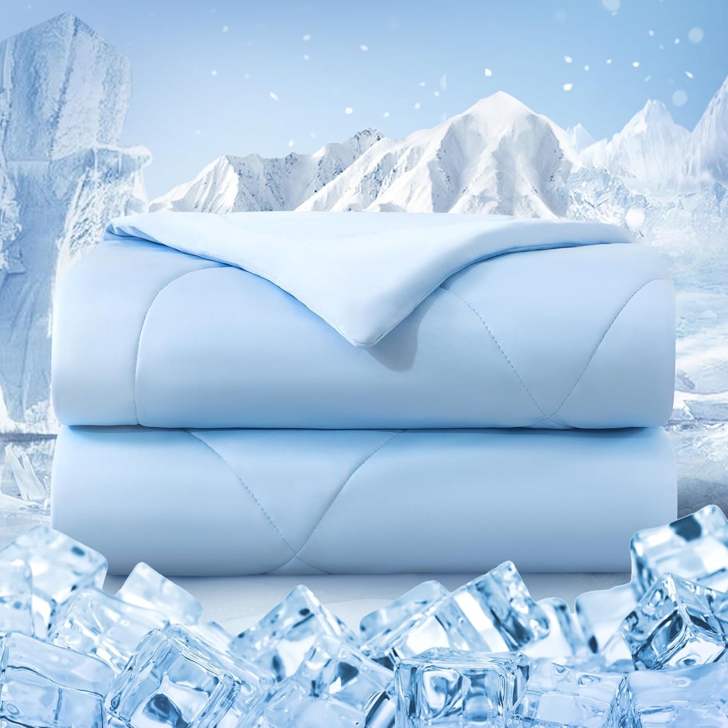 Cooling Comforter Twin Size for Hot Sleepers - Breathable Bedding
