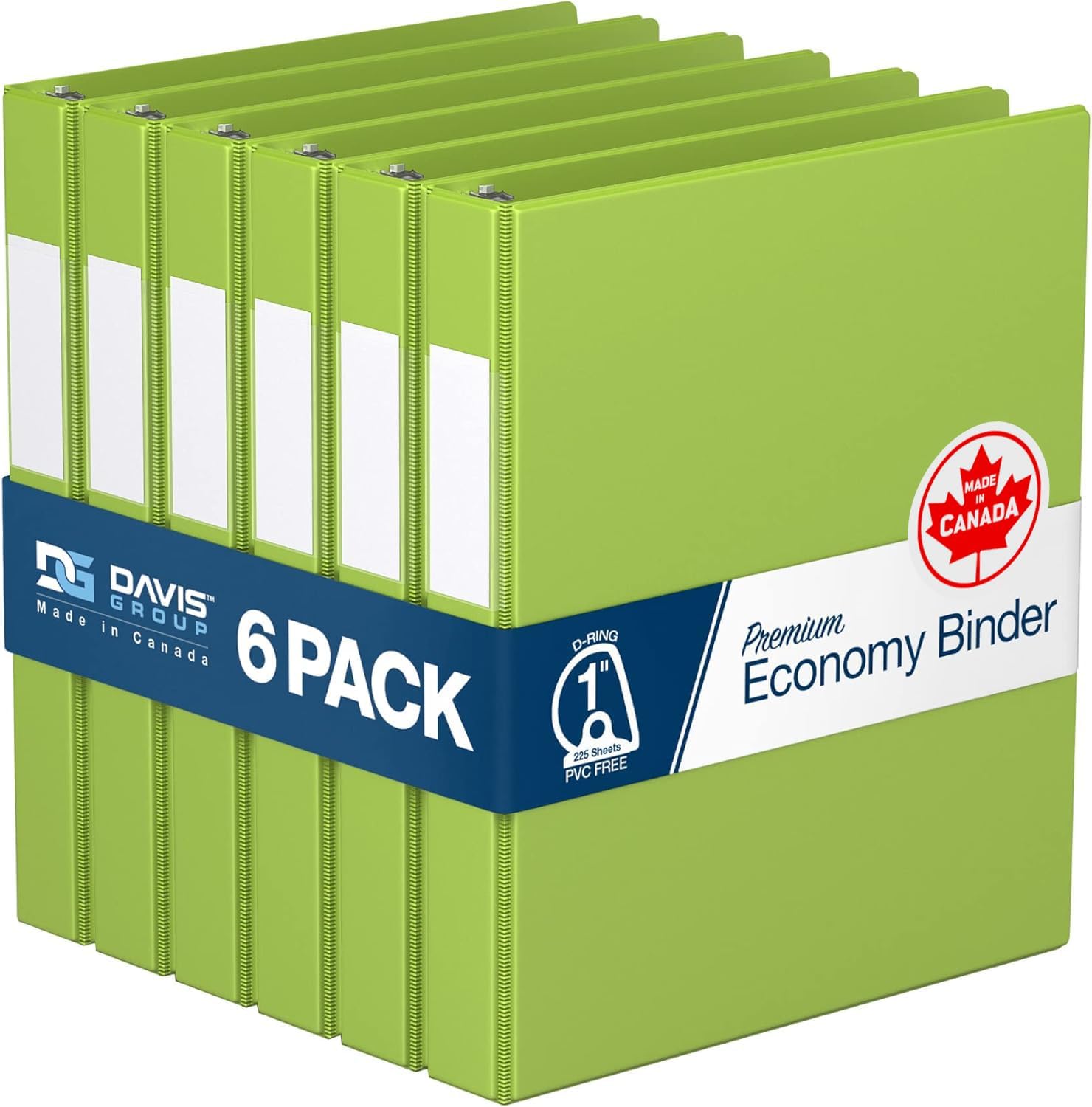 Premium Economy 6-Pack 3-Ring Binders for School or Office