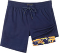 SURF CUZ Mens Swim Trunks with Compression Liner 7 in - Quick Dry