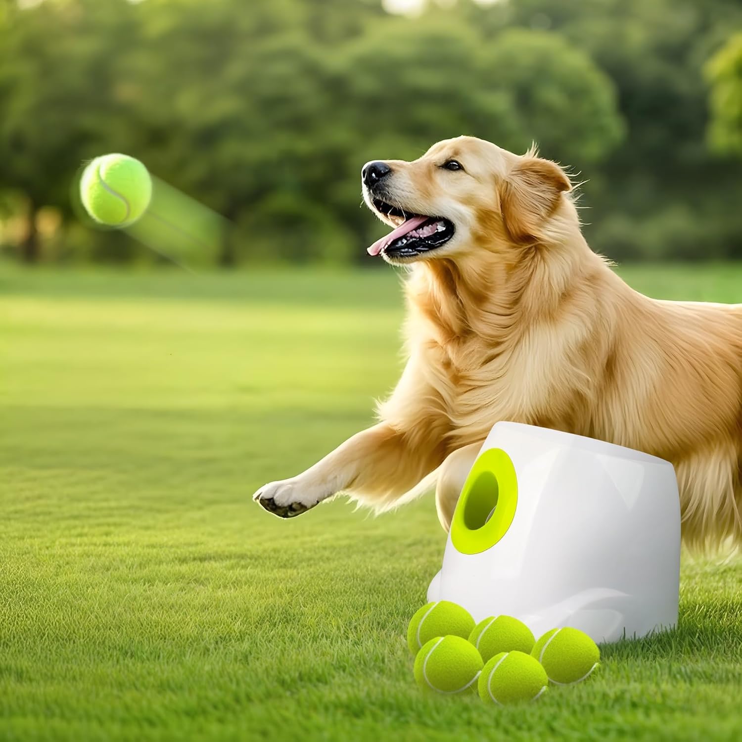 Automatic Ball Launcher for Dogs - Interactive Fetch Machine