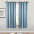 SMILETIME Sky Blue Velvet Curtains for Living Room, 63 in Long