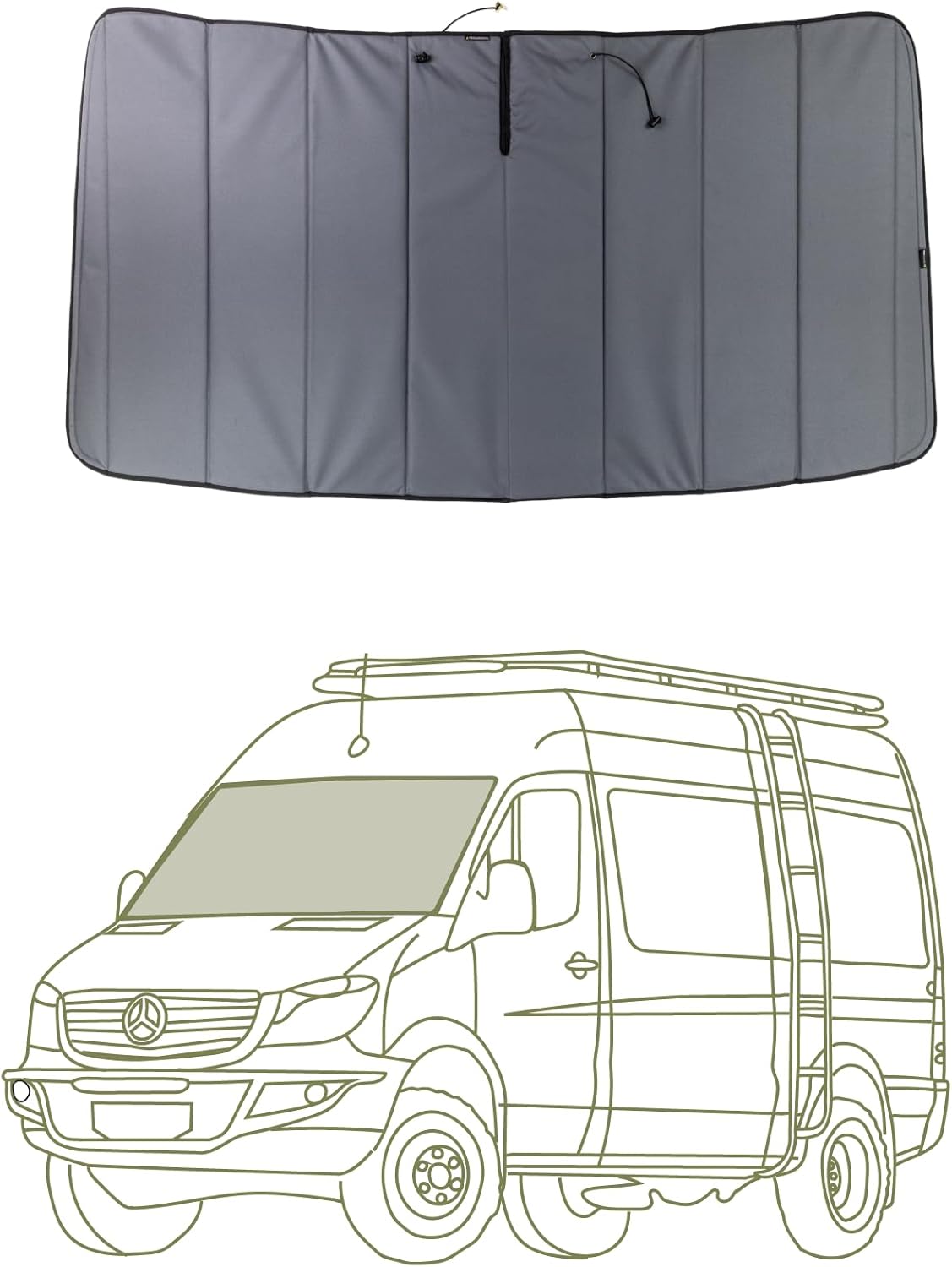 VanEssential Insulated Magnetic Blackout Cover for Sprinter Vans