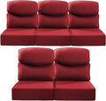 Luxury 24x24x6 Smile Outdoor Cushions 5 Piece Set - Deep Support