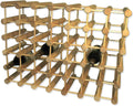Ash Wood Modular Stackable Wine Rack Storage Holder - 40 Bottle