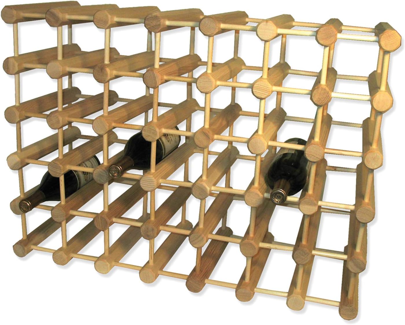 Modular Stackable Wine Rack Storage Holder for 40 Bottles