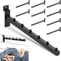 12 Inch Waterfall Slatwall Hooks 10-PC Set - Durable Display Hooks