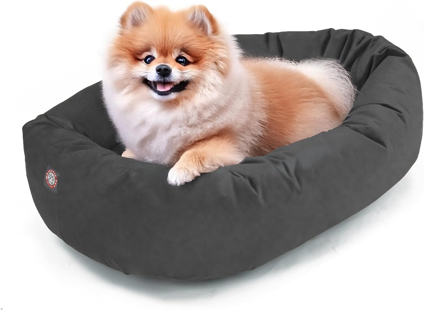 Majestic Pet 24 Inch Suede Calming Dog Bed for Ultimate Comfort