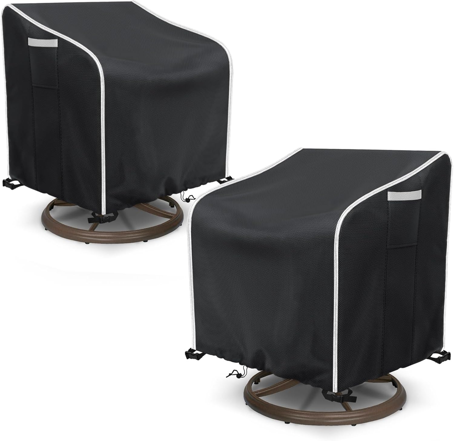 AKEfit Outdoor Swivel Lounge Chair Cover 2 Pack for All-Weather