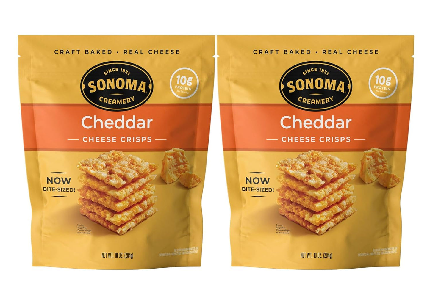 Sonoma Creamery Cheese Crisps Cheddar Snack Crackers 10 Oz
