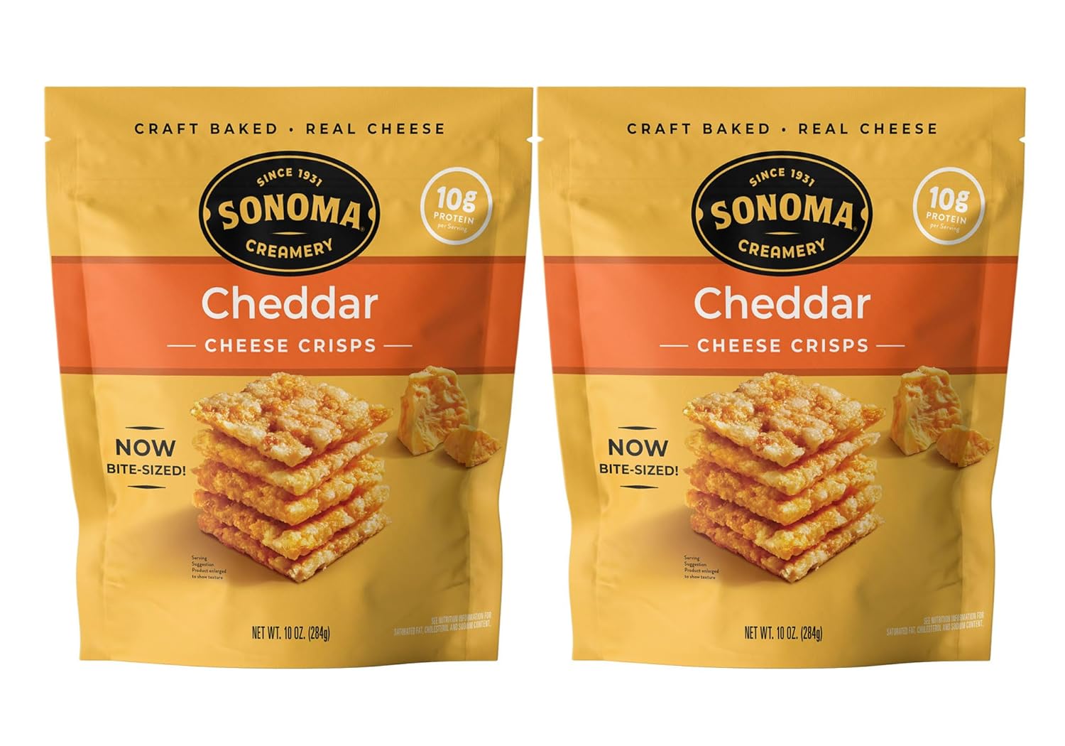 Sonoma Creamery Cheese Crisps Cheddar Snack Crackers 10 Oz
