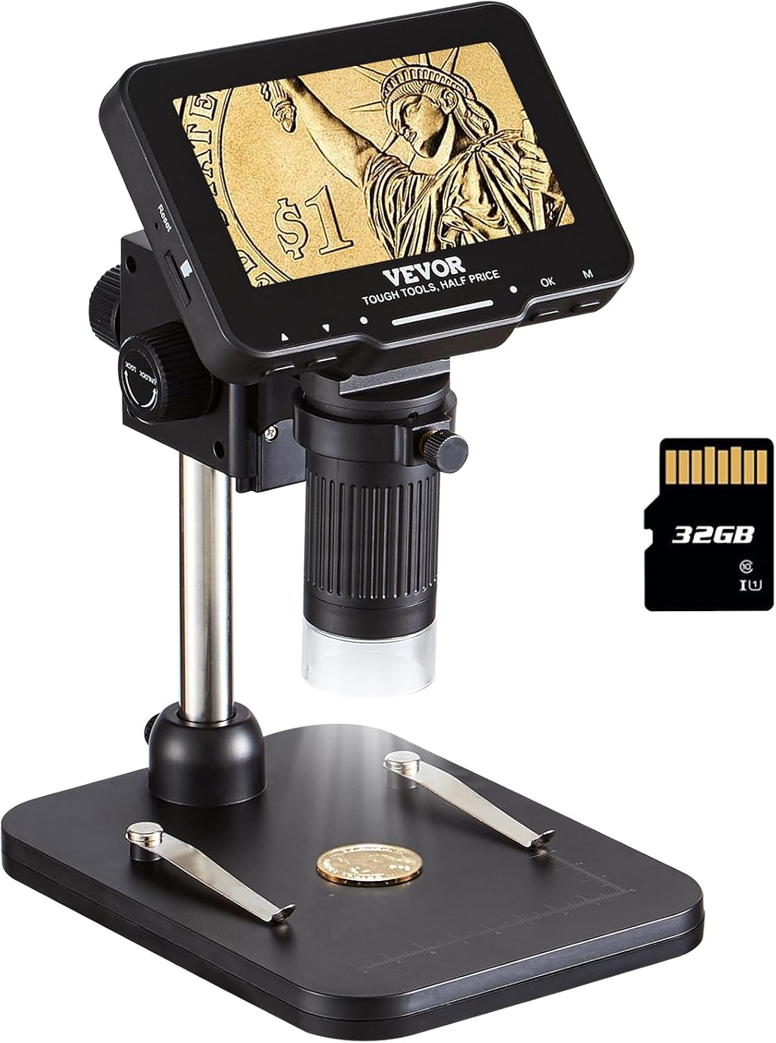 VEVOR 4.3in LCD Digital Microscope with 50X-1000X Magnification