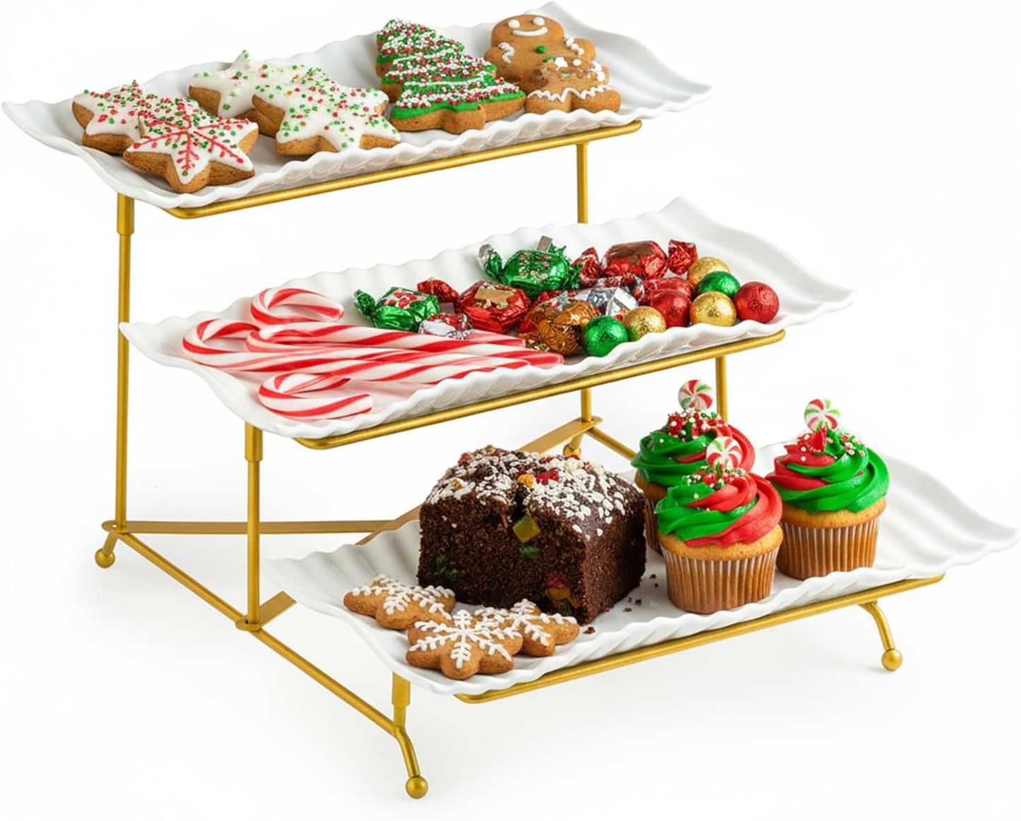 Elegant 3 Tier Trays Stand for Serving Desserts and Treats
