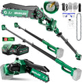 2-in-1 Electric Pole Saws for Tree Trimming - Versatile 8in Cordless