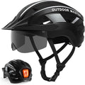 Adult cycling helmet with LED light and goggles from OutdoorMaster