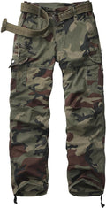 Women's Cargo Pants with 7 Pockets - Casual Y2K Tactical Cotton
