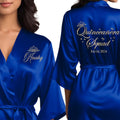 Mis Quince Anos Robes - Personalized Satin Robe for Getting Ready