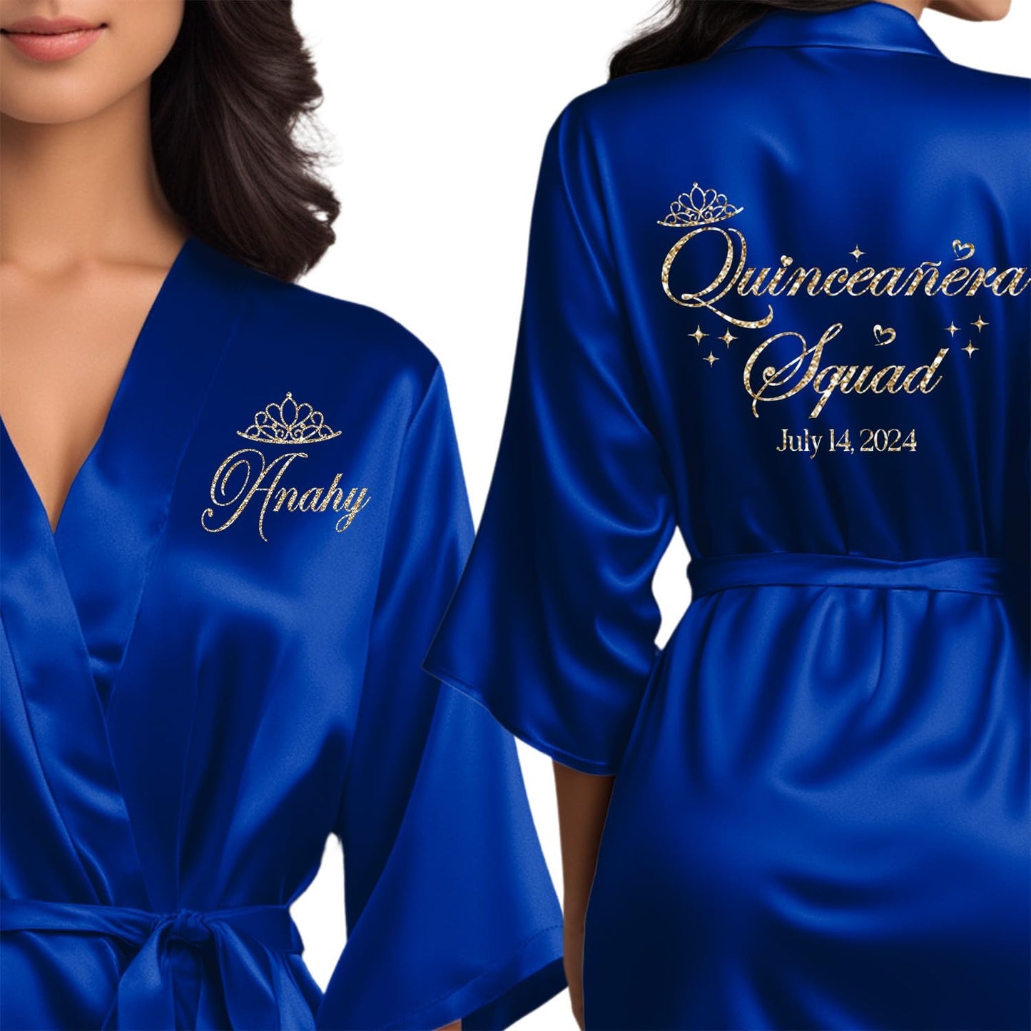 Mis Quince Anos Robes for Quinceanera - Personalized Satin Options