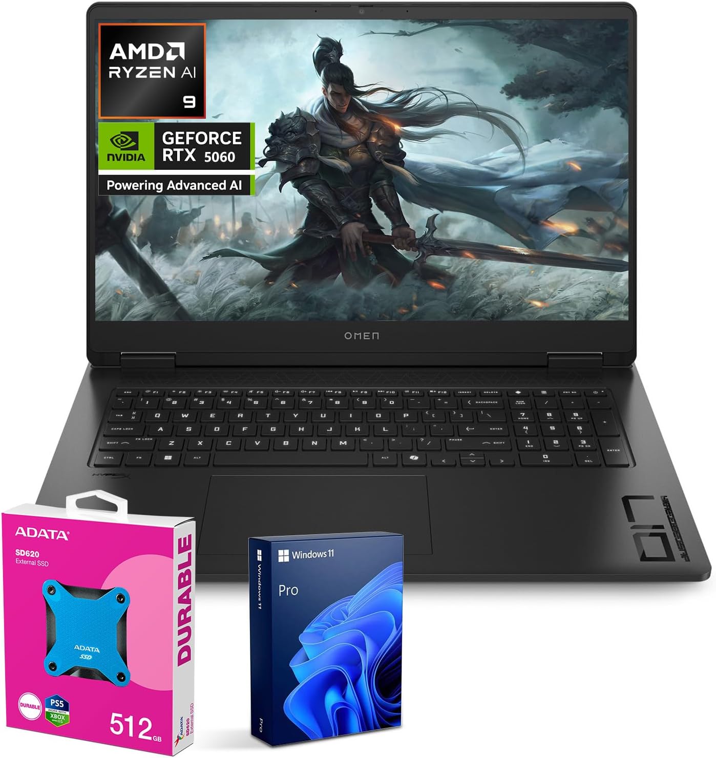HP OMEN 17.3 Gaming Laptop with RTX 5060 and 64GB RAM