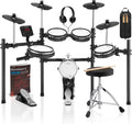 AKLOT Electric Drum Set with Kick-Tower - 9-Piece Mesh Kit