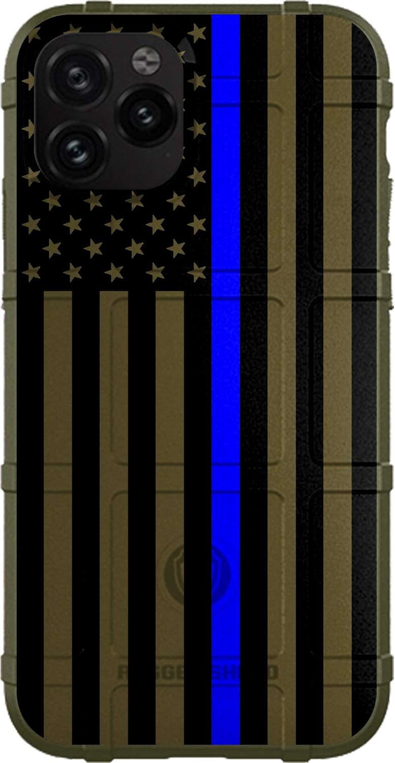 EGO TACTICAL Rugged Shield Case for iPhone 11 Pro Max - Thin Blue Line