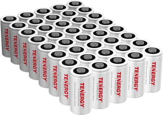 Tenergy Premium CR123A 3V Lithium Batteries for Smart Devices